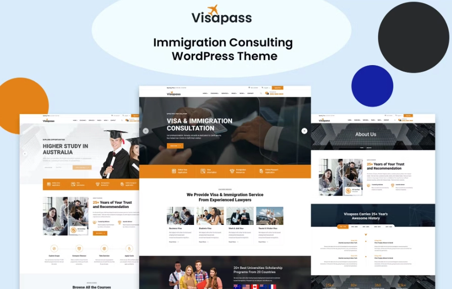 Visapass – Immigration Consulting Wordpress Theme 1.0.2