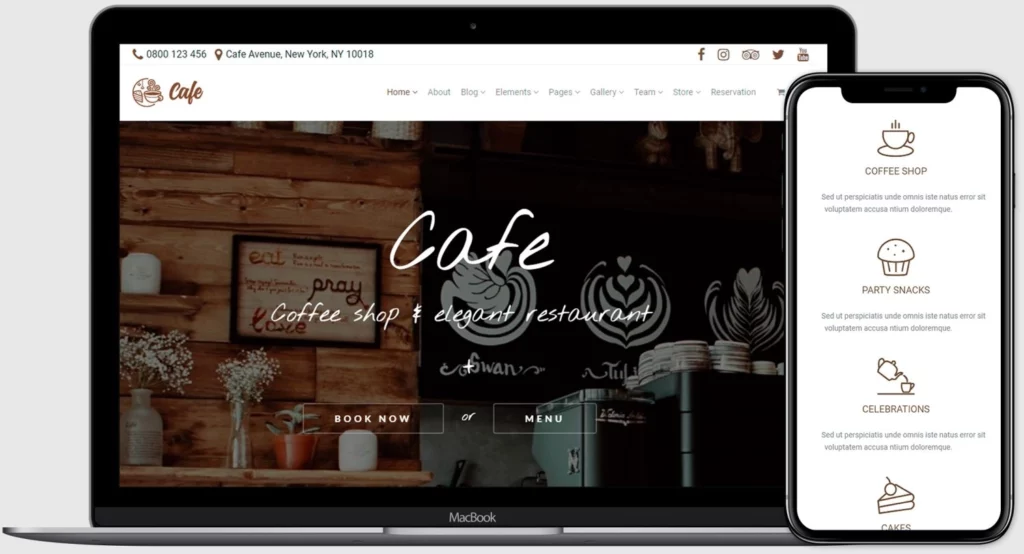 VisualModo – Cafe WordPress Theme 4.0.2