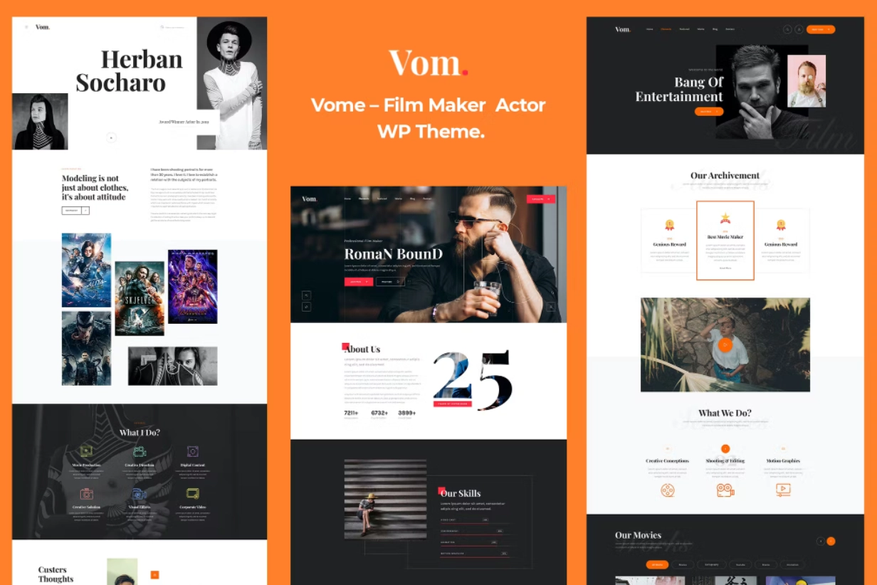 Vome Film Studio Movie Producti Wordpress Theme 1.0.7