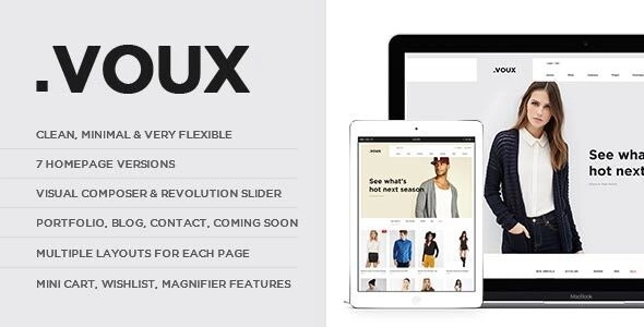 Voux Fashion Shopping Theme 2.9