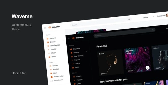 Waveme Music Platform Wordpress Theme 8.0