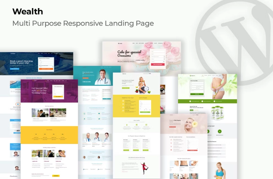 Wealth – Multi Purpose Landing Page Wordpress Them 1.3.0