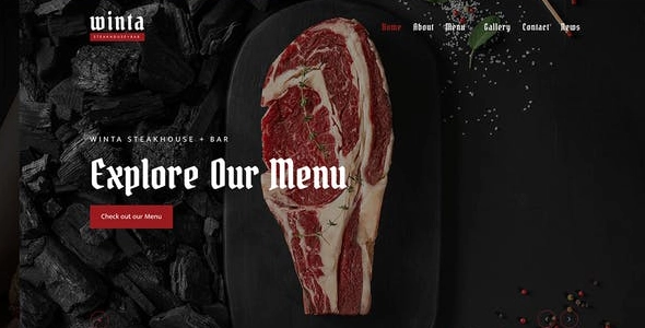 Winta Steakhouse Restaurant Wordpress Theme 1.0.0