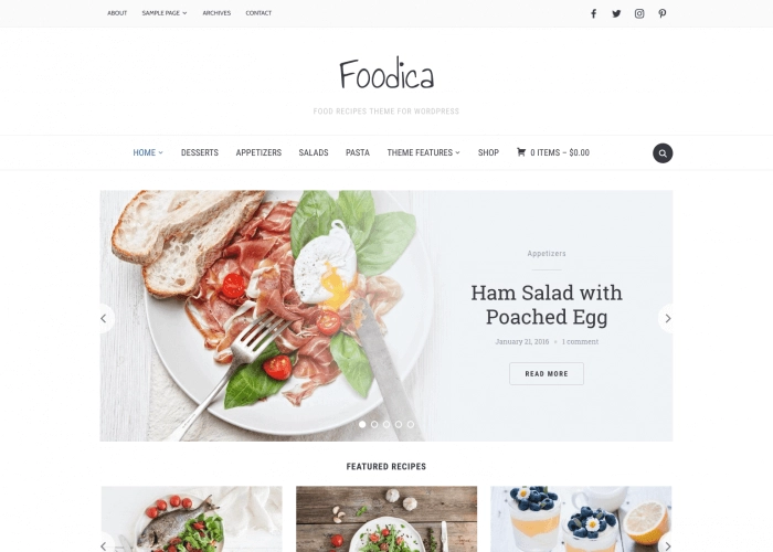 Wpzoom Foodica 4.0.0