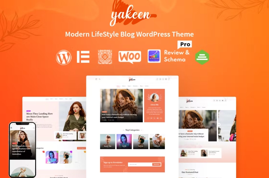 Yakeen Lifestyle Blog Wordpress Theme 1.2