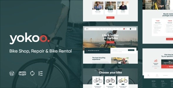 Yokoo Bike Shop & Bicycle Rental Wordpress Theme 1.1.3