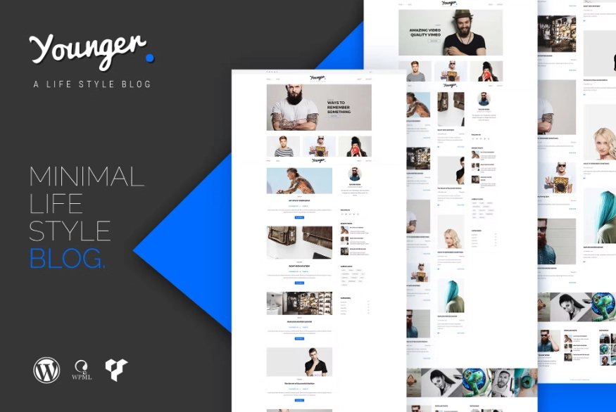 Younger Blogger Personal Blog Wordpress Theme 1.1