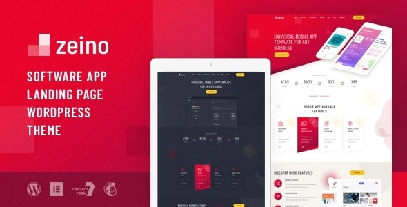 Zeino App Landing Wordpress Theme 1.0