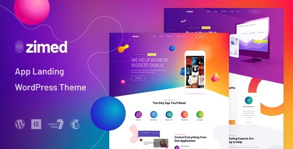 Zimed App Landing Wordpress Theme 1.0