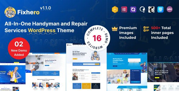 Fixhero – Handyman & Repair Services WordPress Theme