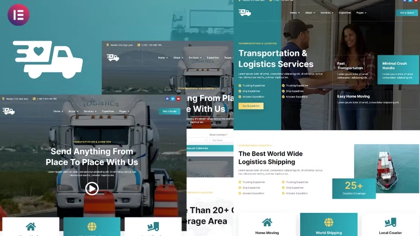 Antar Transportation & Logistics Elementor Template Kit