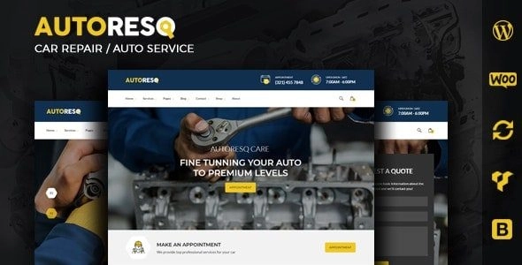 Autoresq Car Repair And Auto Mechanic Wordpress Theme 2.1.4