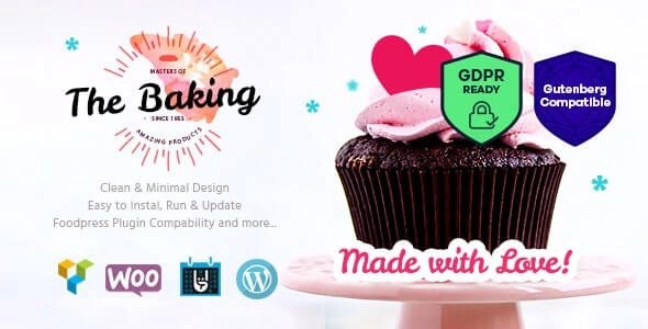Bakery / Cake Shop / Cafe Wordpress Theme 1.3.1