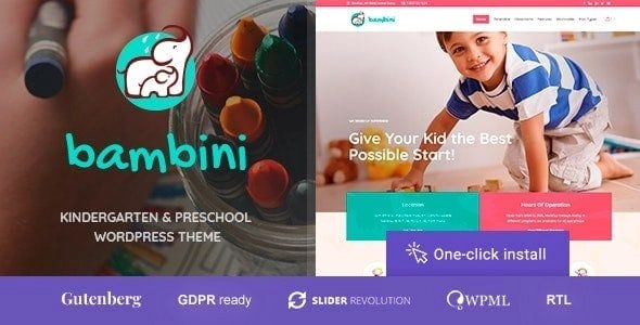 Bambini Kindergarten & Pre School Theme 1.1.4