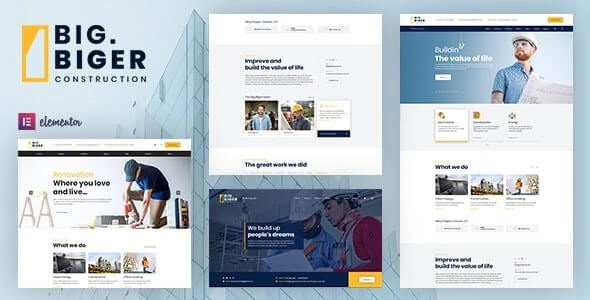 Bigger Construction Wordpress Theme 1.0.1