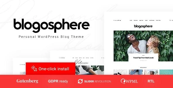 Blogosphere Multipurpose Blogging Theme 1.1.2