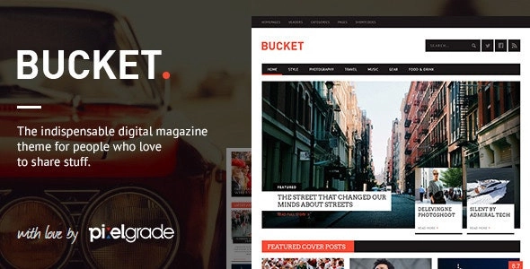 Bucket A Digital Magazine Style Wordpress Theme 1.6.10