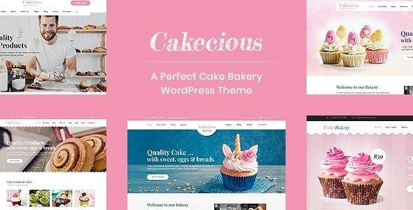 Cakecious Cake Bakery Food Wordpress Theme 1.9