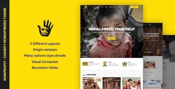 Charityheart Charity Responsive Wordpress Theme 1.8