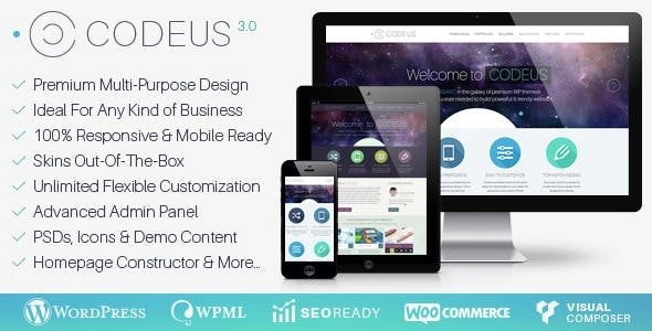 Codeus — Multi Purpose Responsive Wordpress Theme 3.4.0