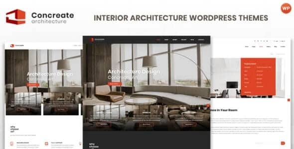 Concreate Interior Architecture Interactive Wordpress Theme 1