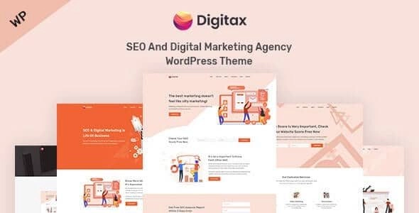 Digitax Seo & Digital Marketing Agency Wordpress Theme 1.0.6