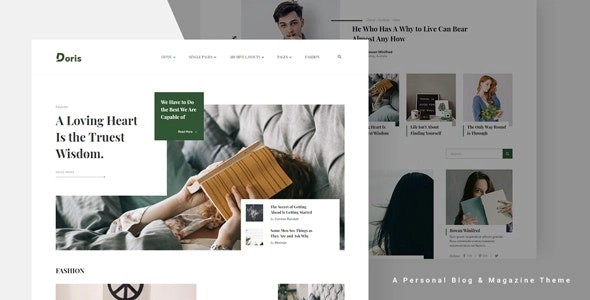 Doris Creative Wordpress Blog And Magazine Theme 1