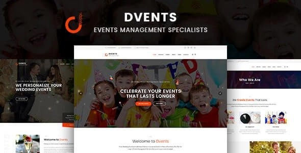 Dvents Events Management Companies And Agencies Wordpress Theme 1.2.6