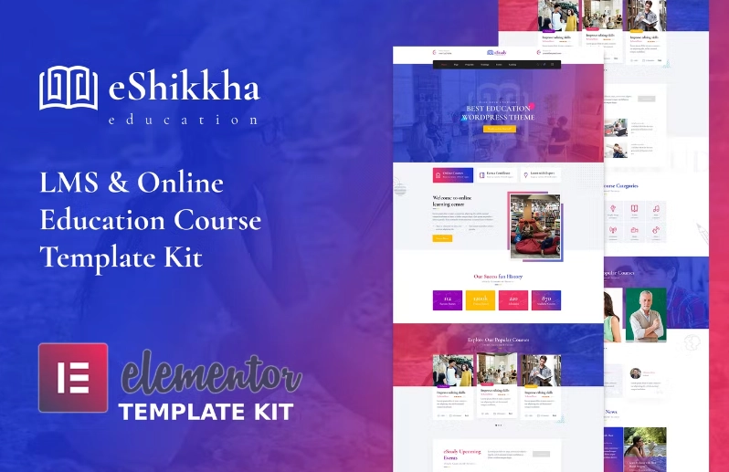 Eshikkha Elearning Elementor Template Kit