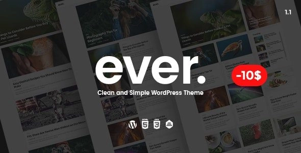 Ever Clean And Simple Wordpress Theme 1.2.3