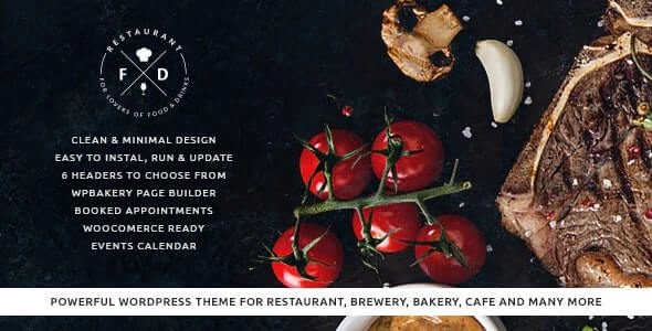 Food & Drink An Elegant Cafe & Restaurant Wordpress Theme 1.5.2