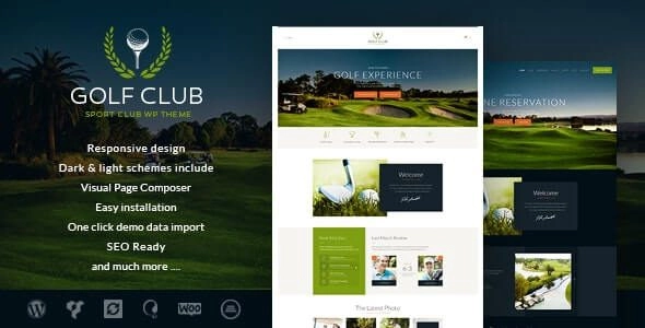 Golf Club Sports & Events Wordpress Theme 1.4.3