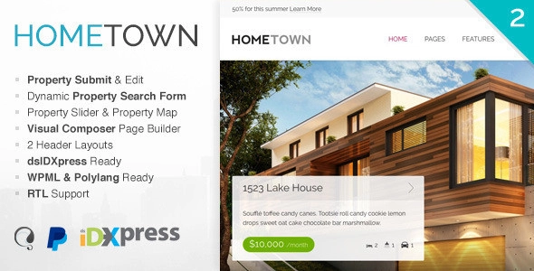 Hometown Real Estate Wordpress Theme 1.9.0