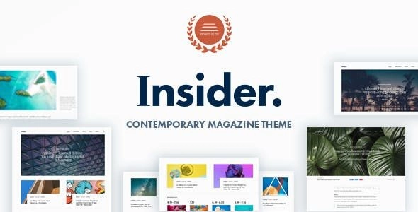 Insider Contemporary Magazine And Blogging Theme 1.5