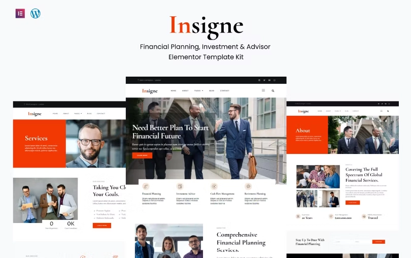 Insigne Financial Business & Investment Elementor Template Kit