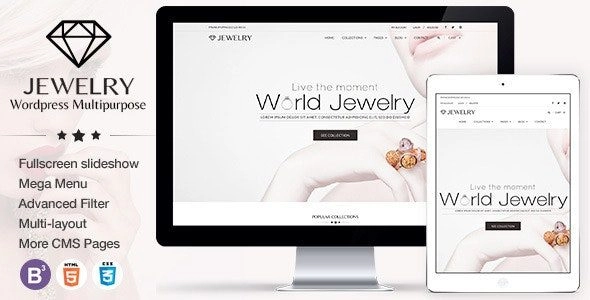 Jewelry Responsive Wordpress Theme 3.2.0