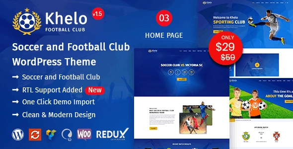 Khelo Soccer & Sports Wordpress Theme 2.7.8