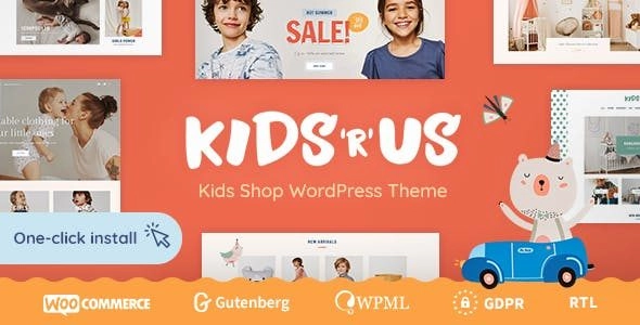Kids R Us Toy Store And Kids Clothes Shop Theme 1.0.9