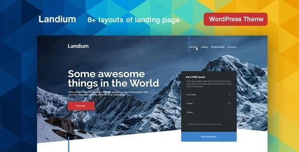 Landium Wordpress App Landing Page 2.2.2