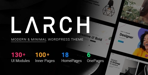 Larch Responsive Minimal Multipurpose Wordpress Theme 2.3