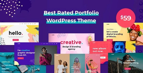 Leedo Modern, Colorful & Creative Portfolio Wordpress Theme 2.0.0