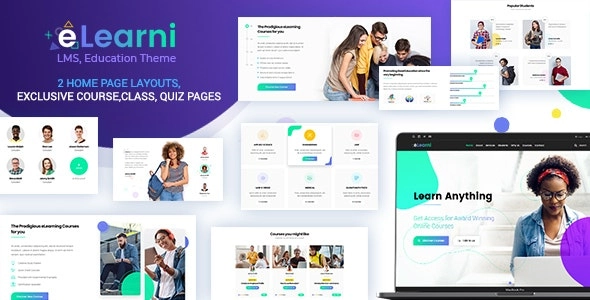 Lms, Online Courses Wordpress Theme Elearni 1.7