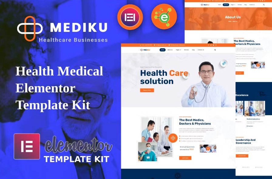 Mediku Health Medical Elementor Template Kit