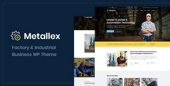 Metallex Industrial And Engineering Wordpress Theme 1