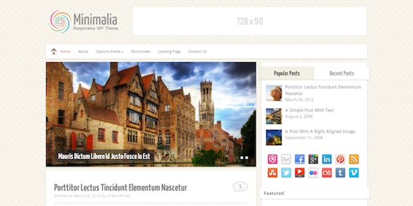 Minimalia Fully Responsive Blog Wordpress Theme 1.3.1