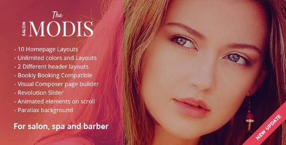 Modis Salon & Barber Wordpress Theme 1.2.4