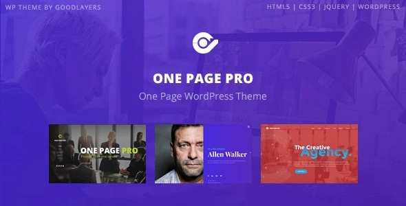 One Page Pro Multi Purpose Onepage Wordpress Theme 1.2.2