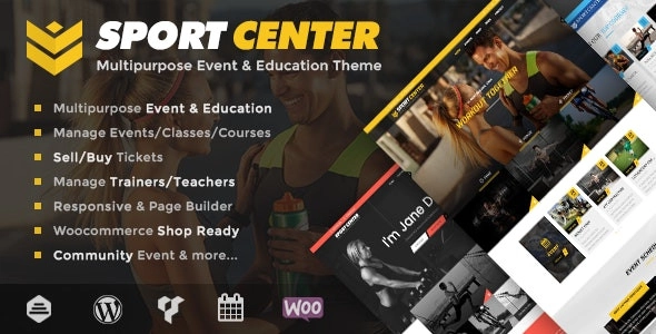 Sport Center Multipurpose Events & Education Wordpress Theme 2.3.1