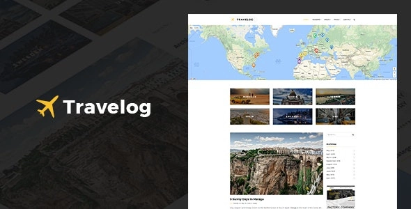 Travelog Wordpress Theme For Travelers 2.4