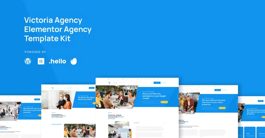 Victoria Agency & Business Elementor Template Kit